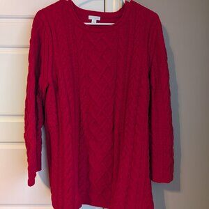 J.Jill Red Sweater, size Large